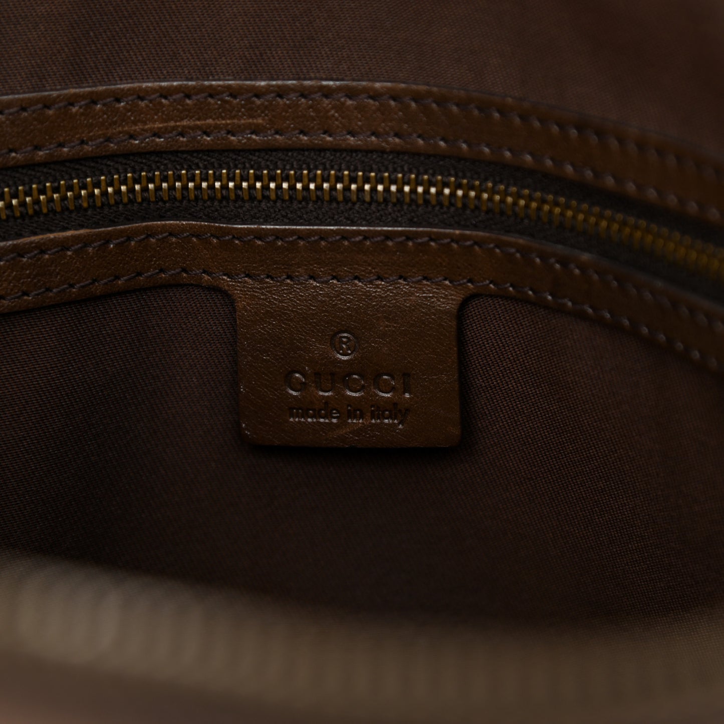 Monogram Interlocking G Tote Dark Brown