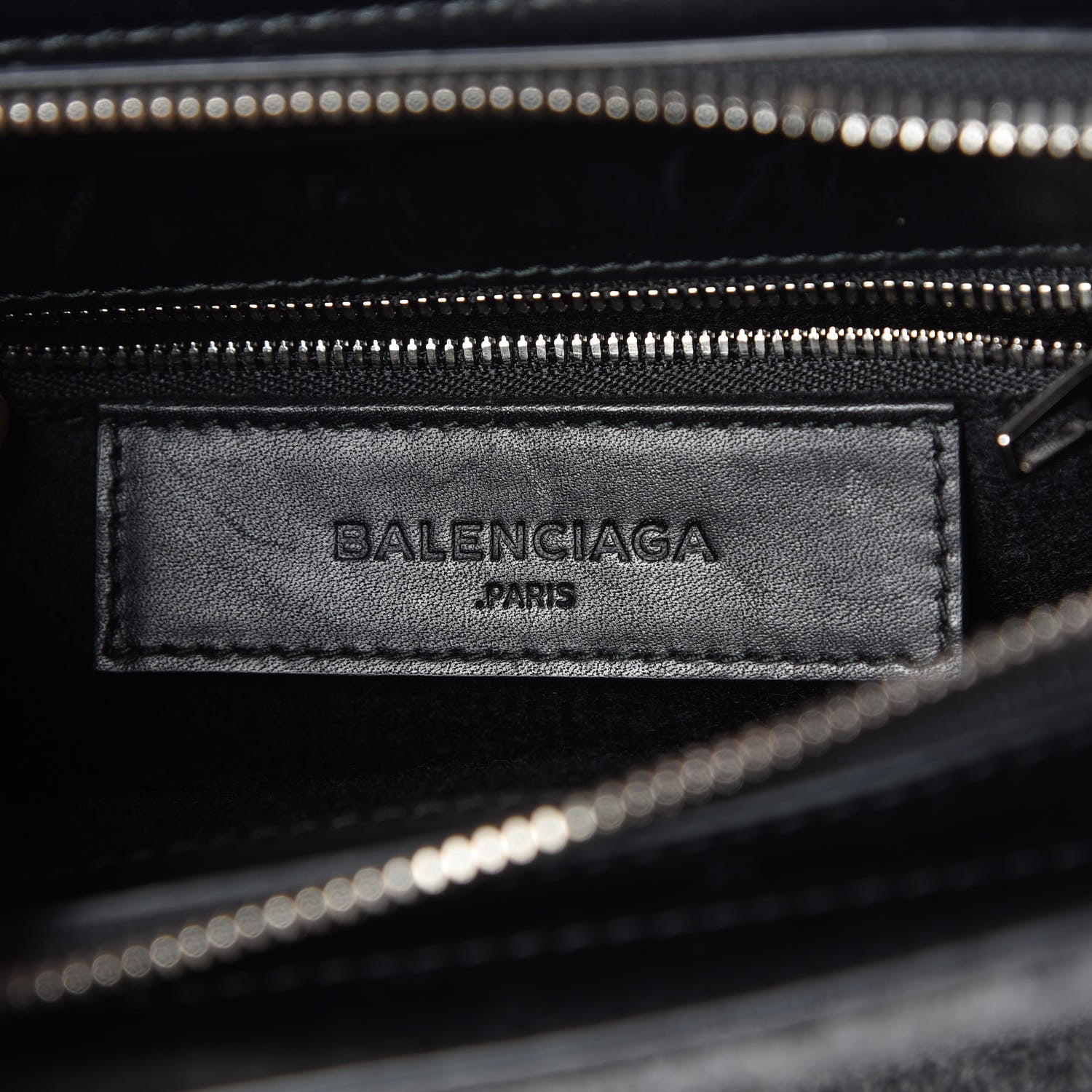 Balenciaga Crocodile Embossed Wool Small Cable Shopper Tote Grey 6 of 8