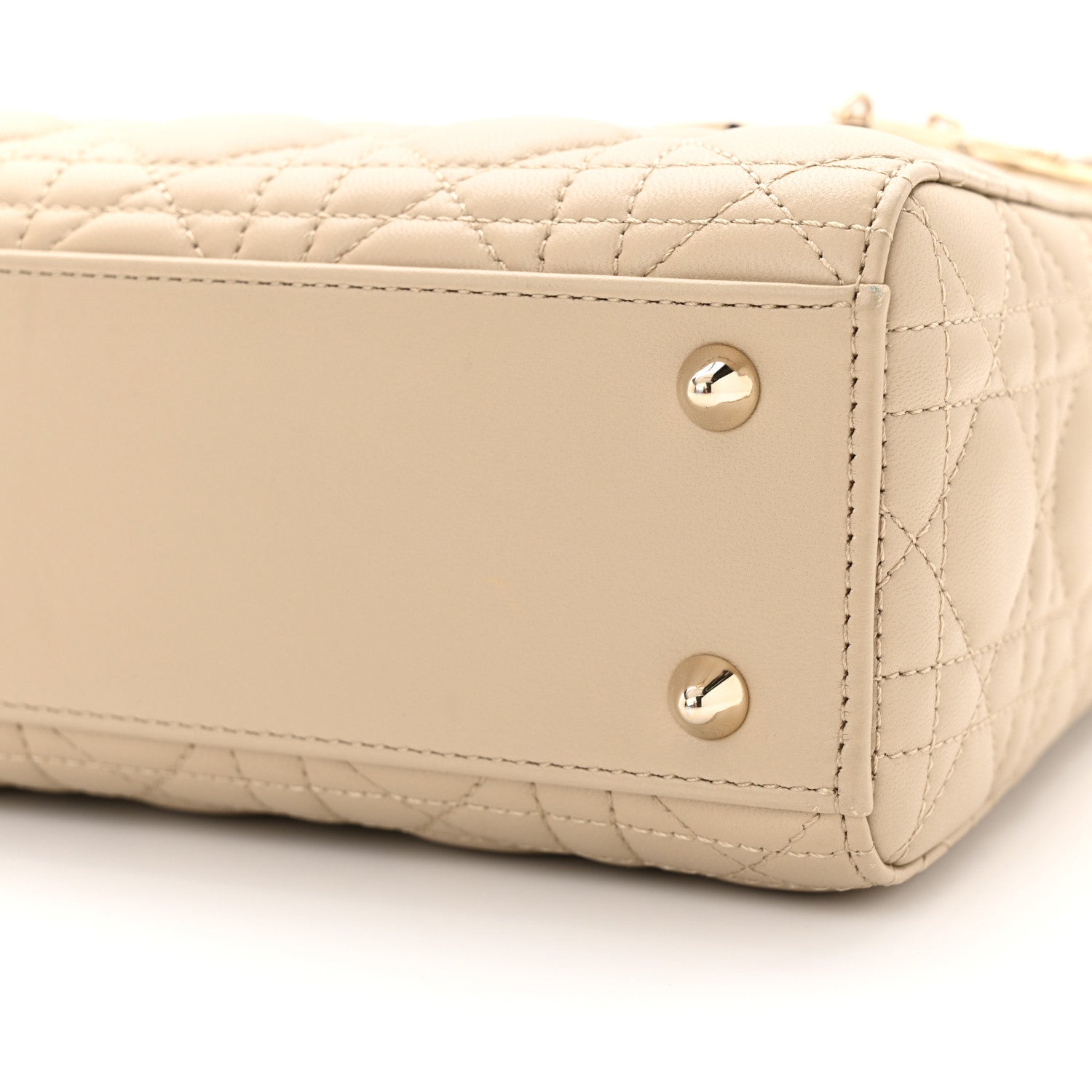 Christian Dior Lambskin Cannage Small My ABCDior Lady Dior Corda 9 of 10