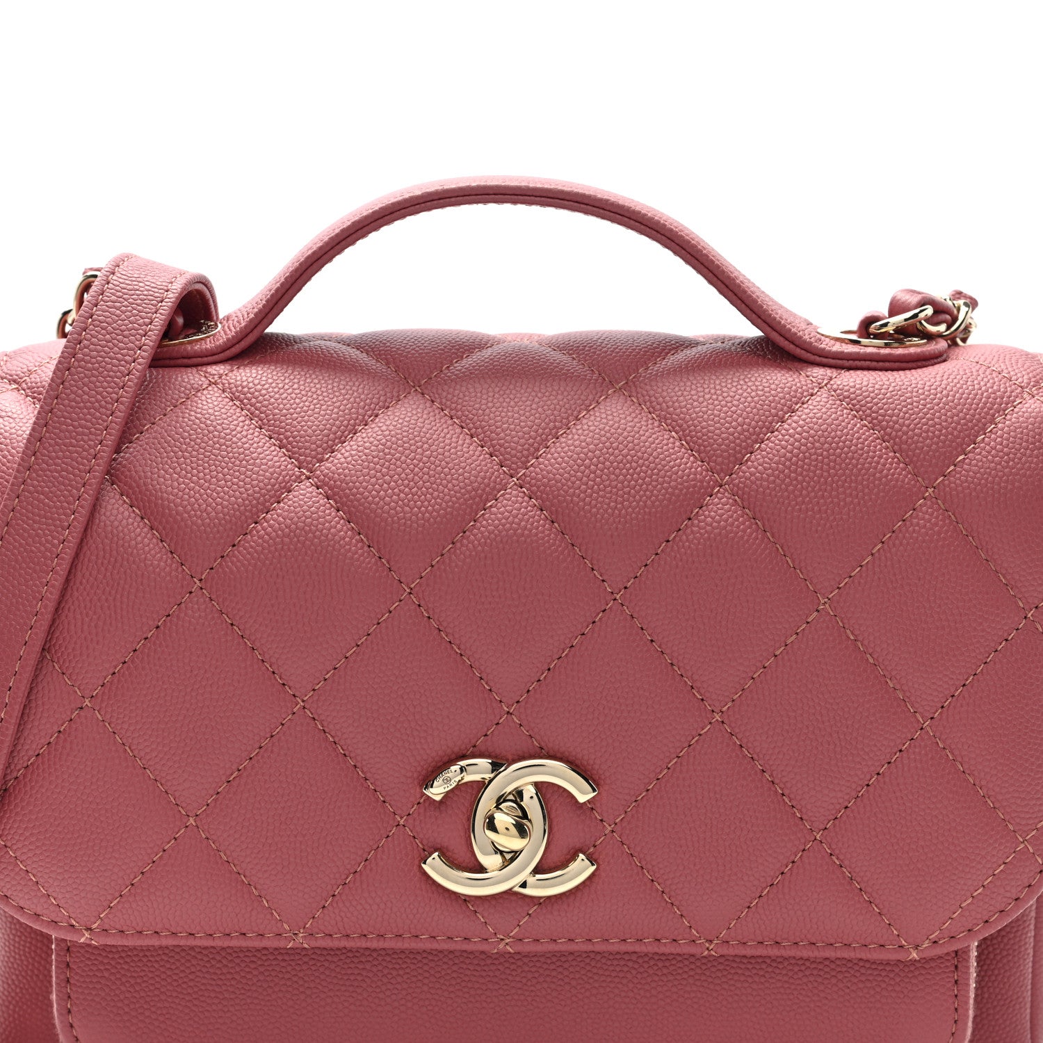 Chanel Caviar Quilted Medium Business Affinity Flap Pink 8 of 10