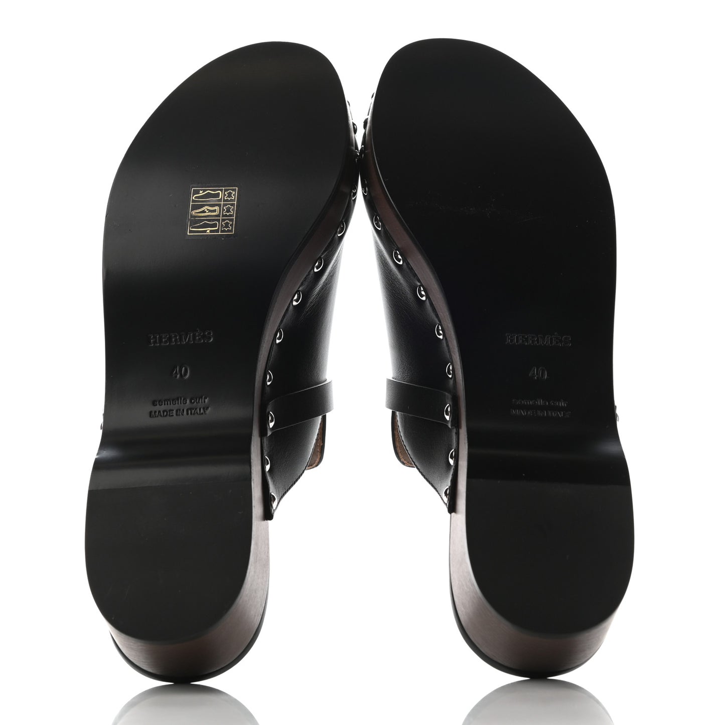 Calfskin Carlotta Mules 40 Black
