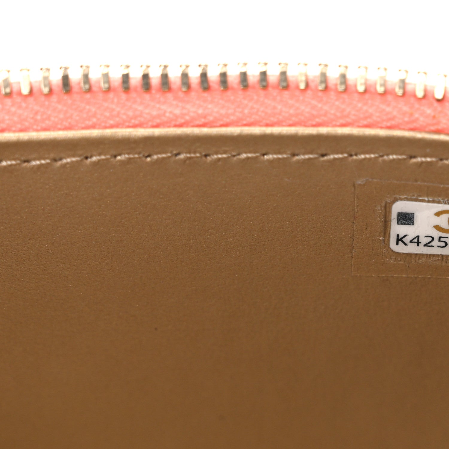 Chanel Lambskin Quilted Pearl Crush Mini Vanity Case With Chain Coral 7 of 10