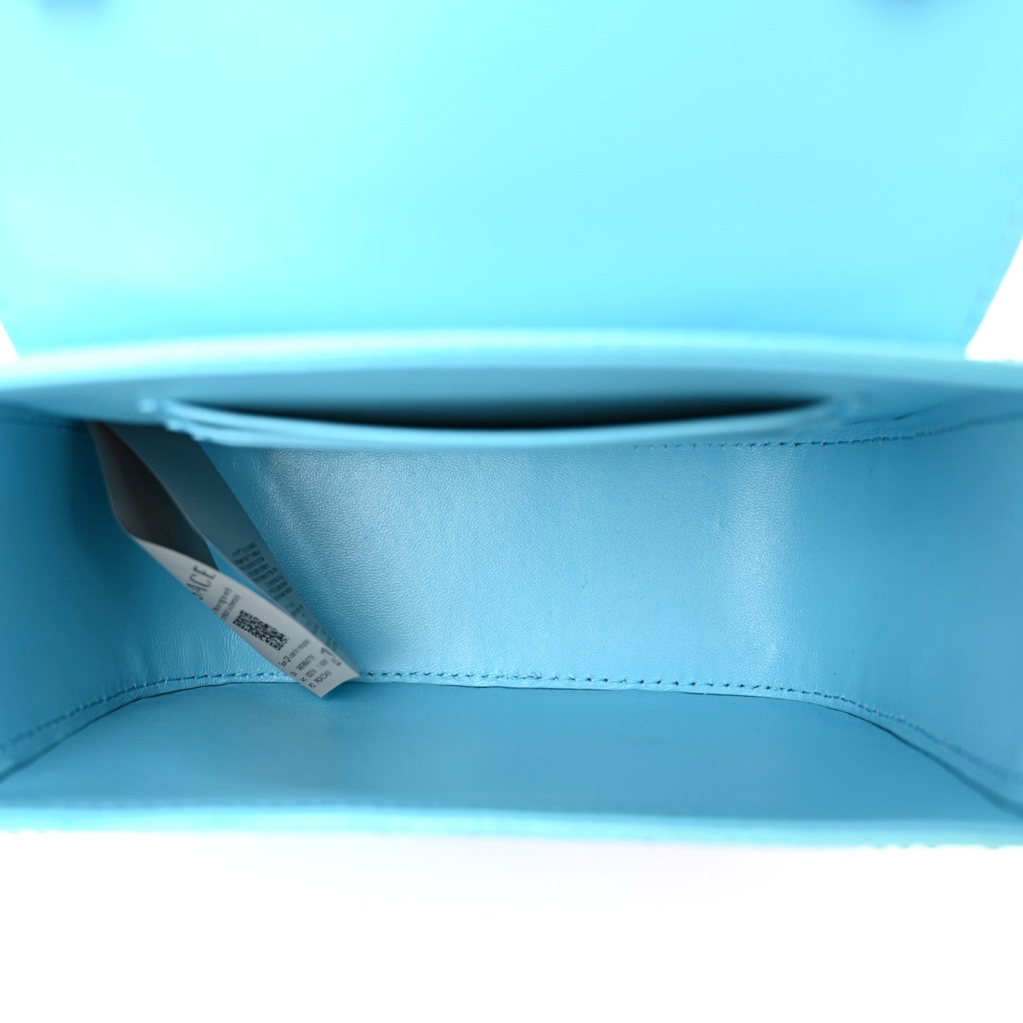 Satin Crystal Studded Mini La Medusa Bag Blue