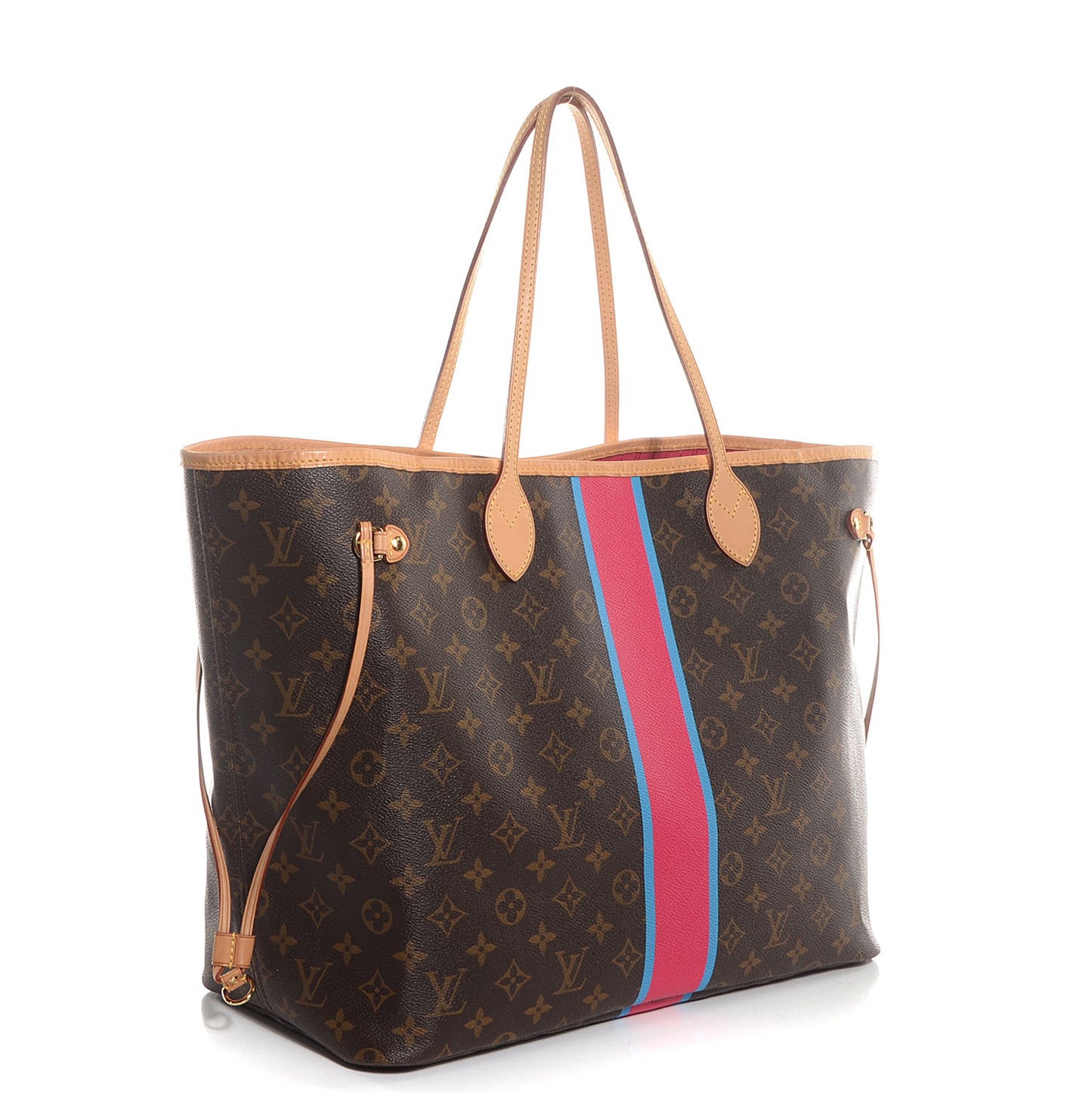 Monogram My LV Heritage Neverfull GM Fuchsia Blue Clair