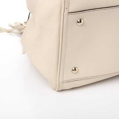 Gucci Pebbled Calfskin Large Soho Shoulder Bag Off White 12 of 15