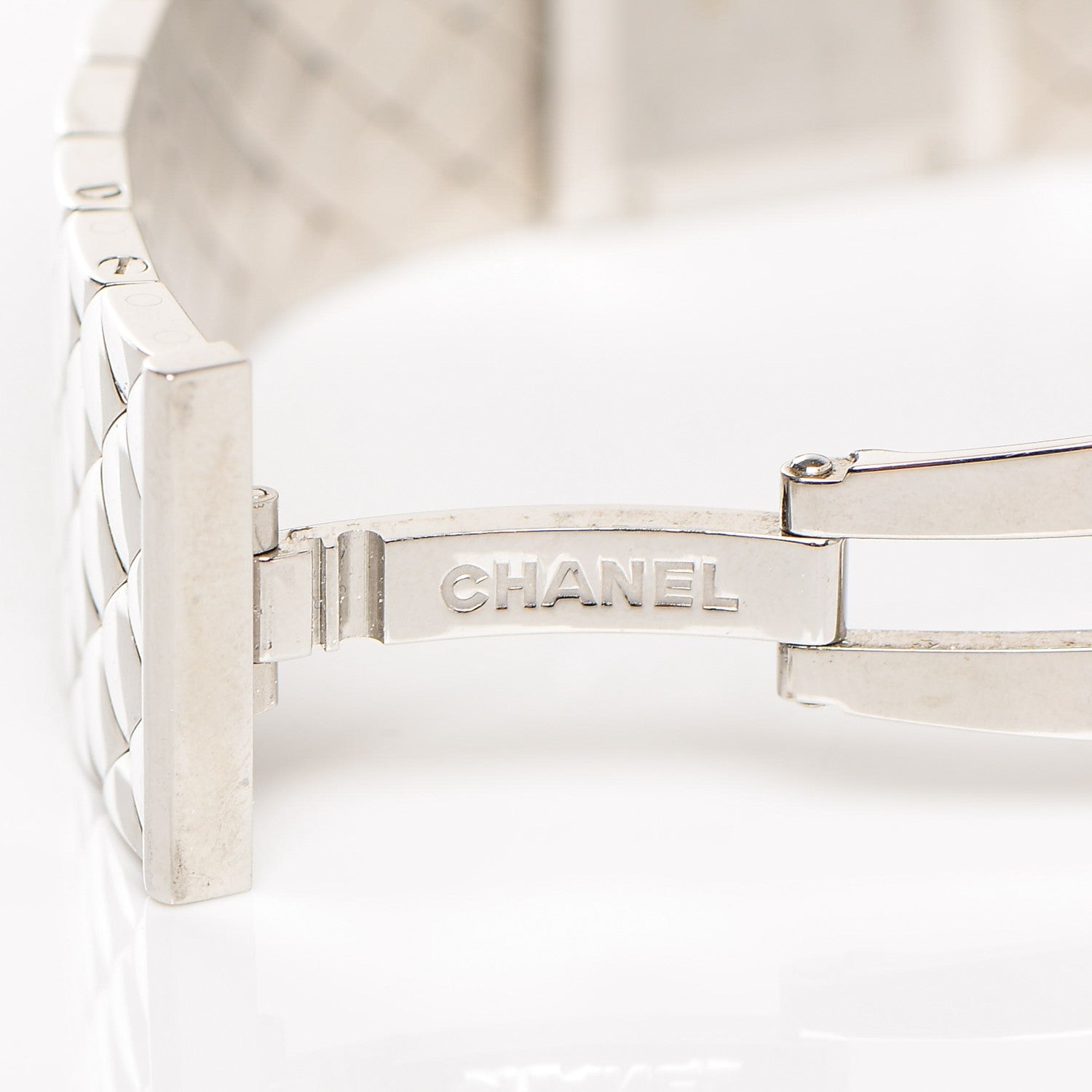 Chanel Stainless Steel Diamond 19mm Matelasse Quartz Watch 7 of 10