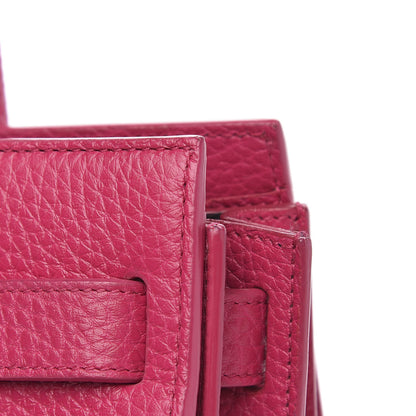 Saint Laurent Grained Calfskin Nano Sac De Jour Fuchsia 13 of 13