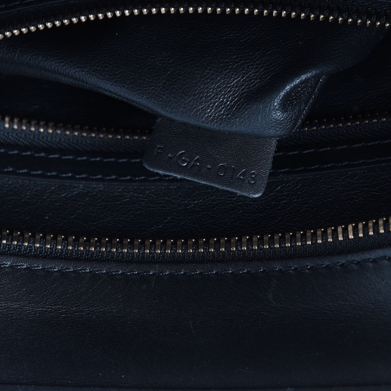 Celine Pony Hair Tri-color Mini Luggage Royal Blue 7 of 7
