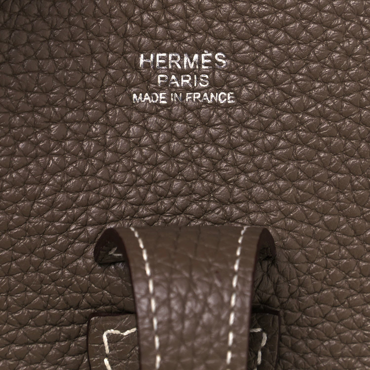 Hermes Taurillon Clemence Evelyne III PM Etoupe 6 of 11