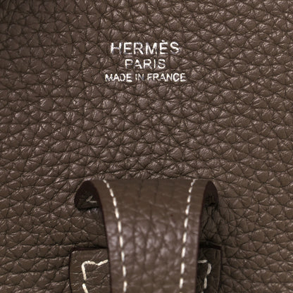 Hermes Taurillon Clemence Evelyne III PM Etoupe 6 of 11