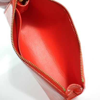 Louis Vuitton Vernis Trousse Cosmetic Pouch Orange Sunset 6 of 6