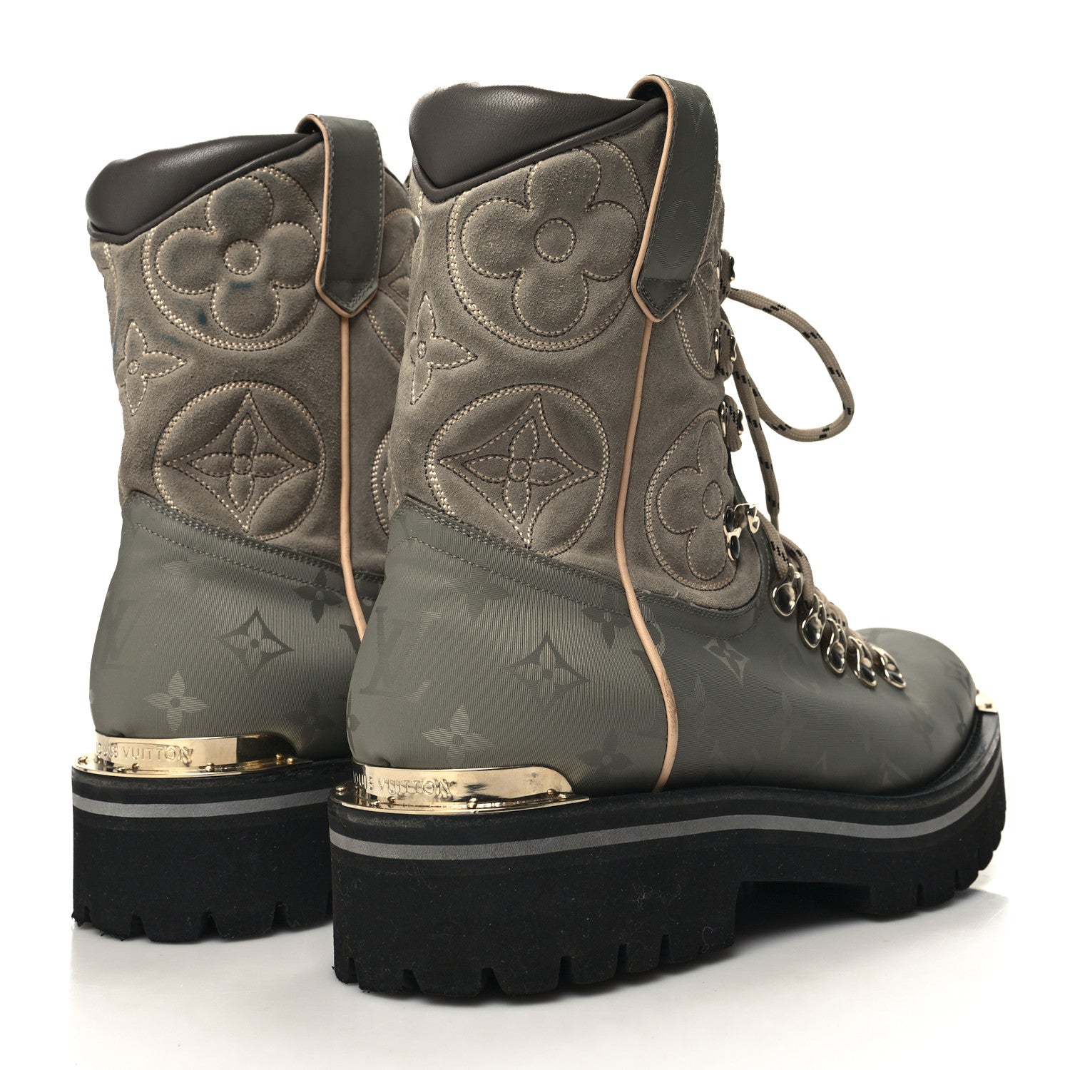 Louis Vuitton Monogram Titanium Mens Outland Ankle Boots 8 4 of 9