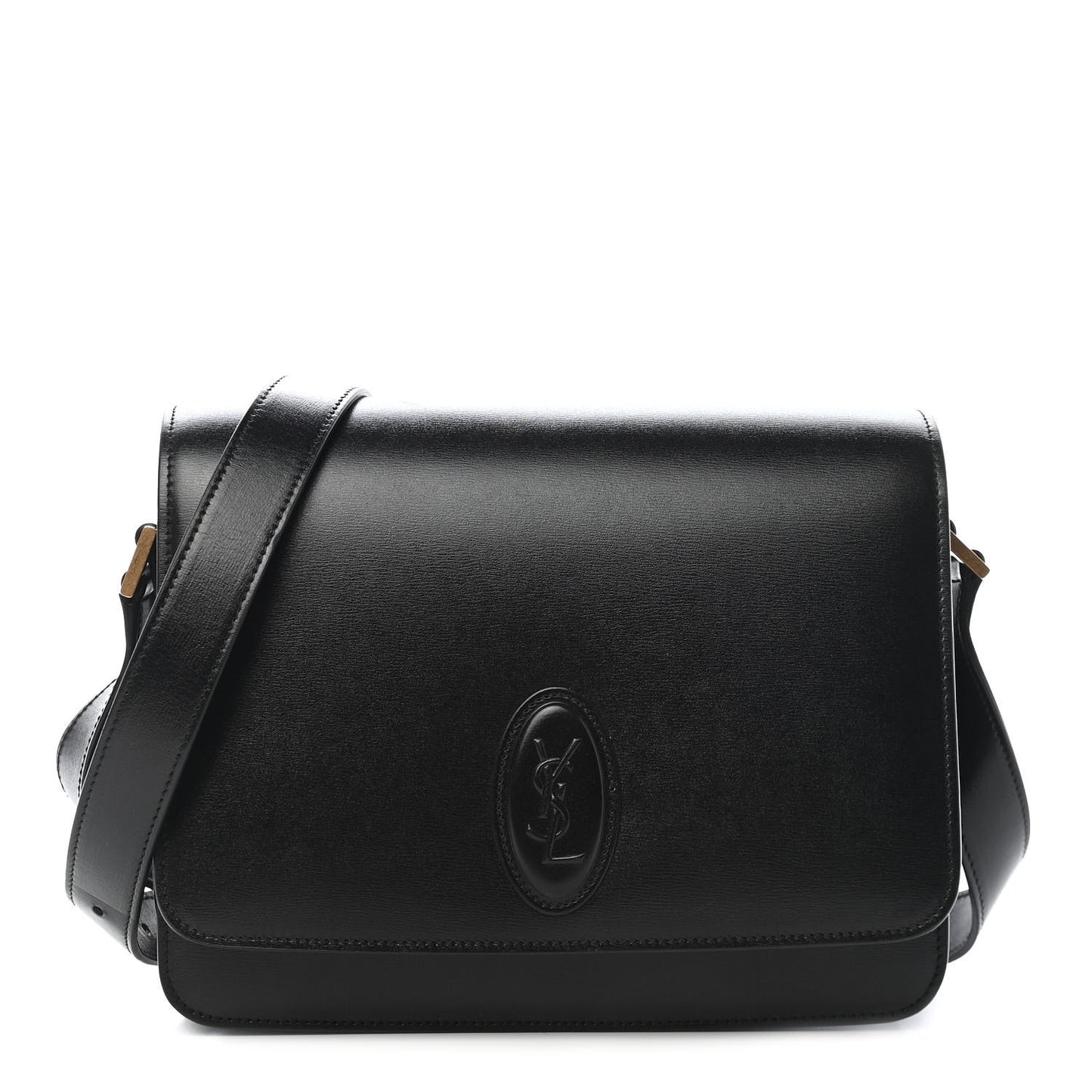 Calfskin Medium Le 61 Shoulder Bag Black