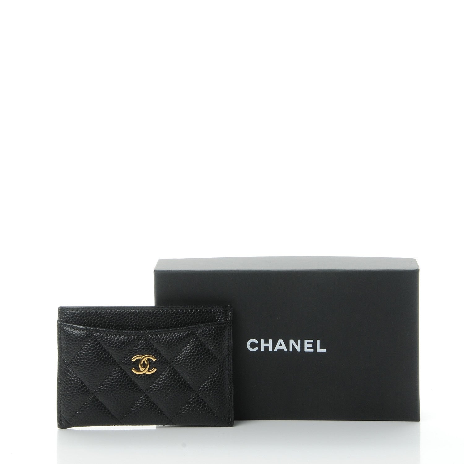 Chanel Caviar Quilted Card Holder Black 9 of 9