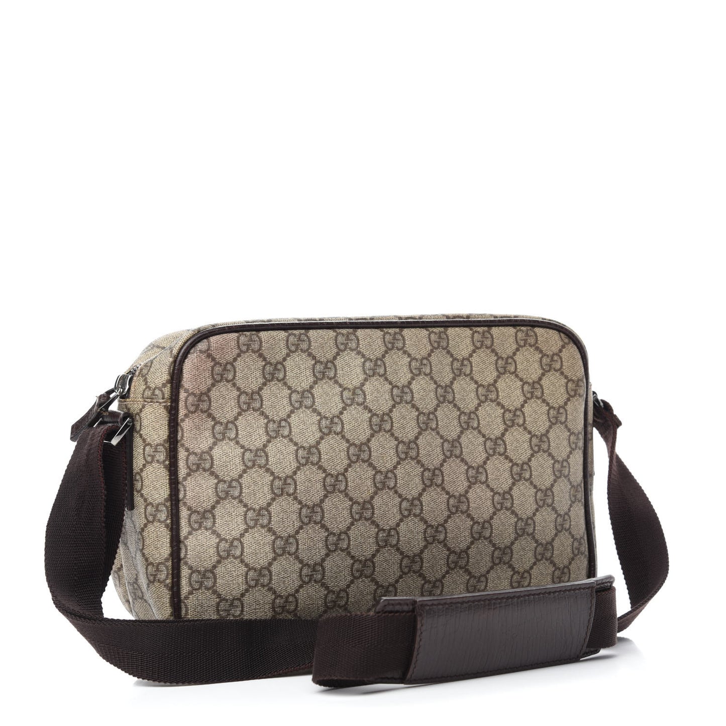 GG Plus Monogram Camera Bag Dark Brown