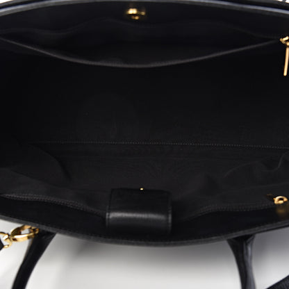 Chanel Calfskin Cerf Shopper Tote Black 8 of 12
