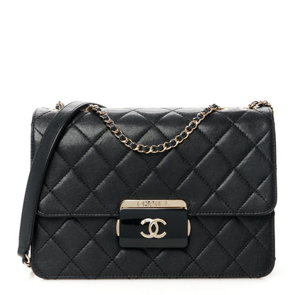 Chanel Sheepskin Quilted Beauty Lock Flap Black 1 of 10