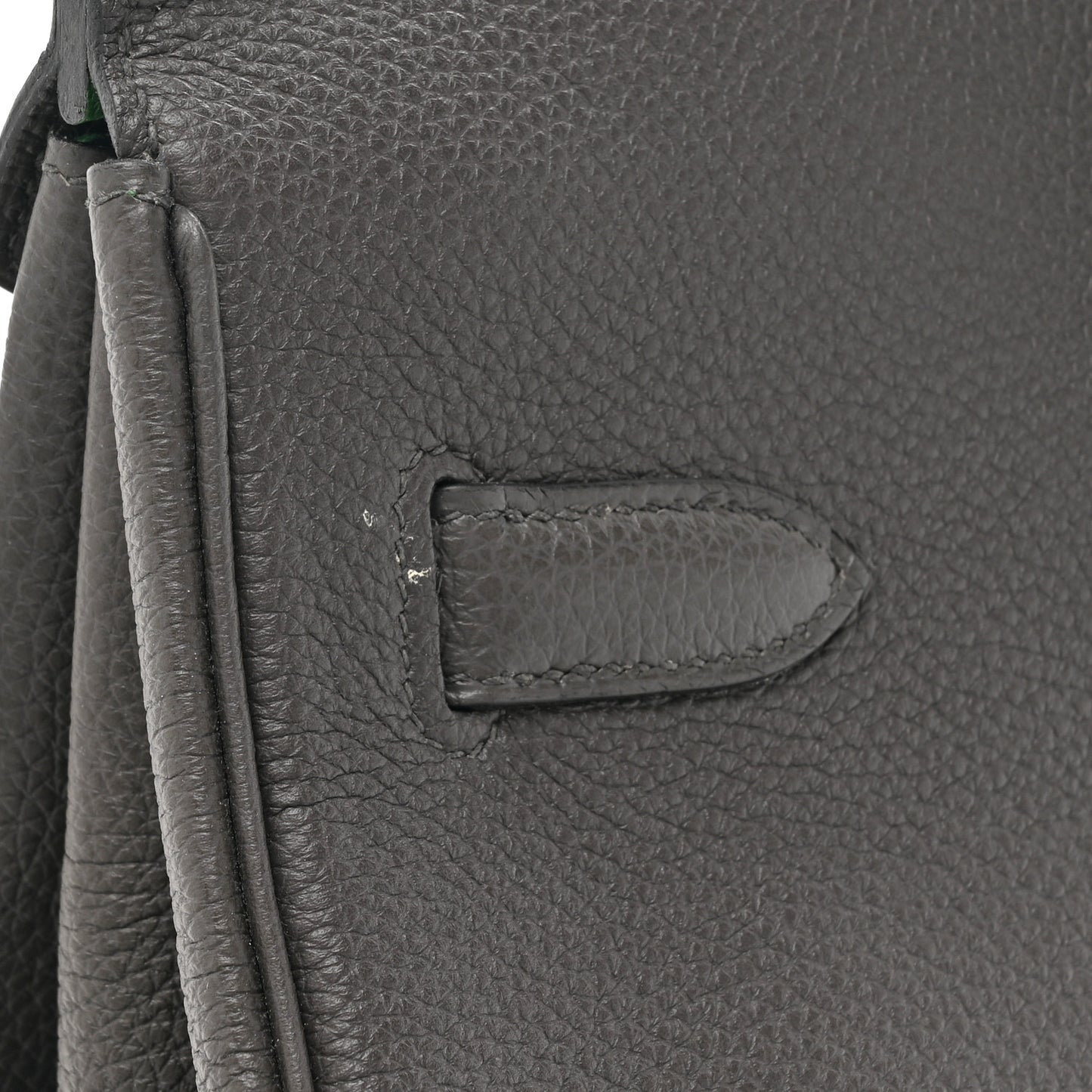 Togo Horseshoe Birkin 35 Graphite Vert Bengale