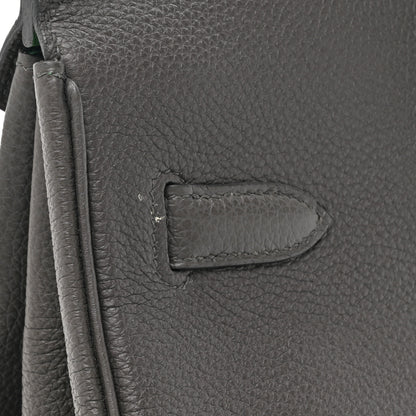 Hermes Togo Horseshoe Birkin 35 Graphite Vert Bengale 17 of 20