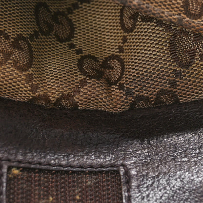 Gucci GG Monogram Web Double Pocket Belt Bag Dark Brown 7 of 14