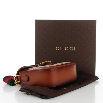Gucci Monogram Medium Lady Web Shoulder Bag Beige Cuir 4 of 7