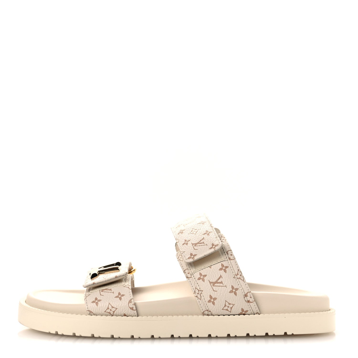 Louis Vuitton Monogram LV Sunset Comfort Flat Sandals 40 Dune Beige 1 of 11