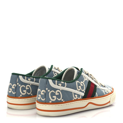 Gucci Cotton GG Monogram Web Womens 1977 Tennis Sneakers 39 Philod Ivory Mystic White 5 of 13