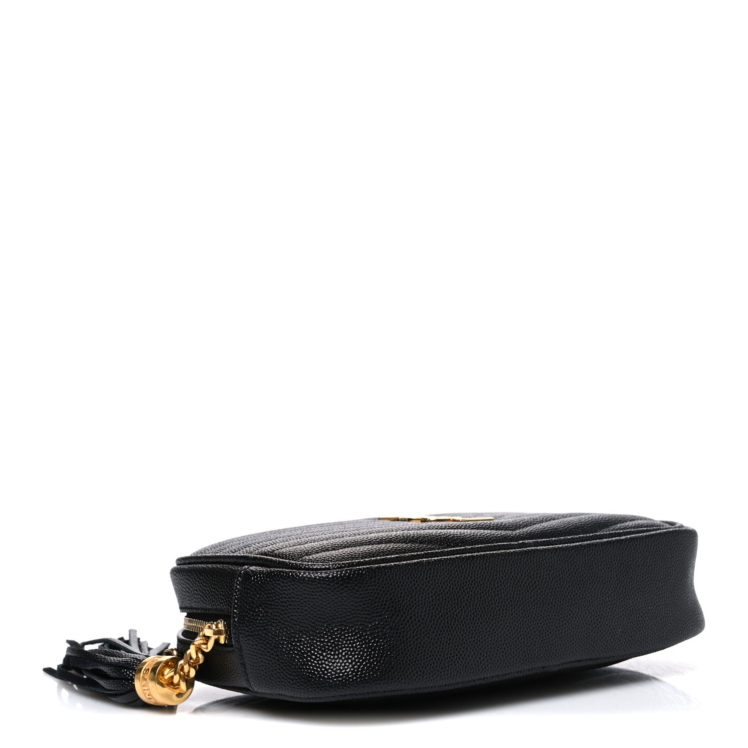 Saint Laurent Grain De Poudre Matelasse Monogram Mini Lou Camera Bag Black 4 of 10