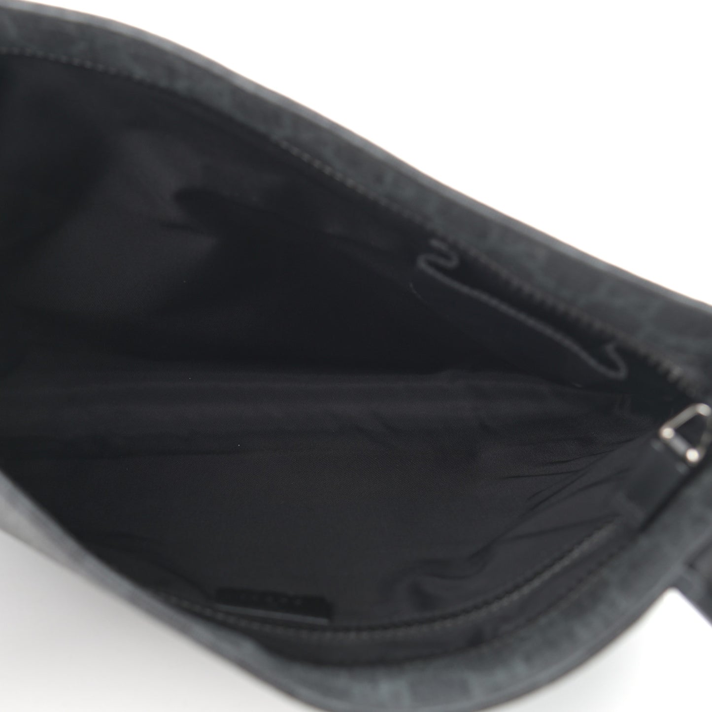 GG Plus Monogram Medium Flat Messenger Bag Black