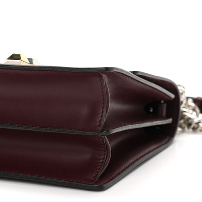 Fendi Vitello Liberty Studded Small Kan I Shoulder Bag Bordeaux Multicolor 10 of 10