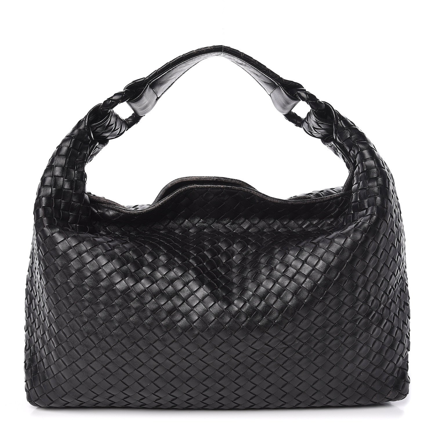 Bottega Veneta Nappa Intrecciato Sloane Hobo Black 1 of 14