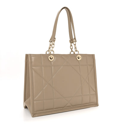Christian Dior Calfskin Archicannage Medium Essential Tote Beige 3 of 14