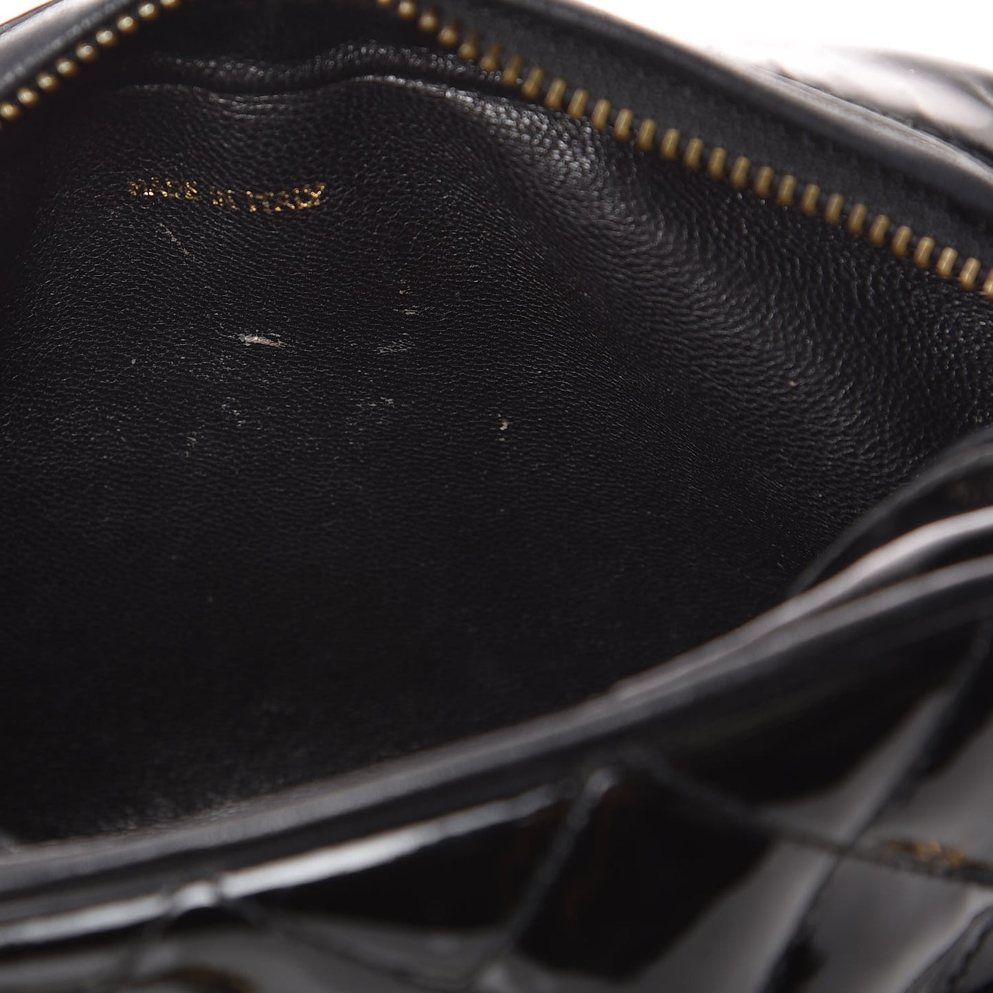 Patent Tassel Quilted Shoulder Bag Black