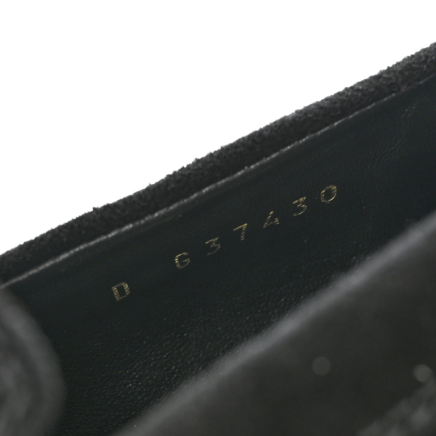 Suede Kidskin Crystal CC Loafers 37 Black