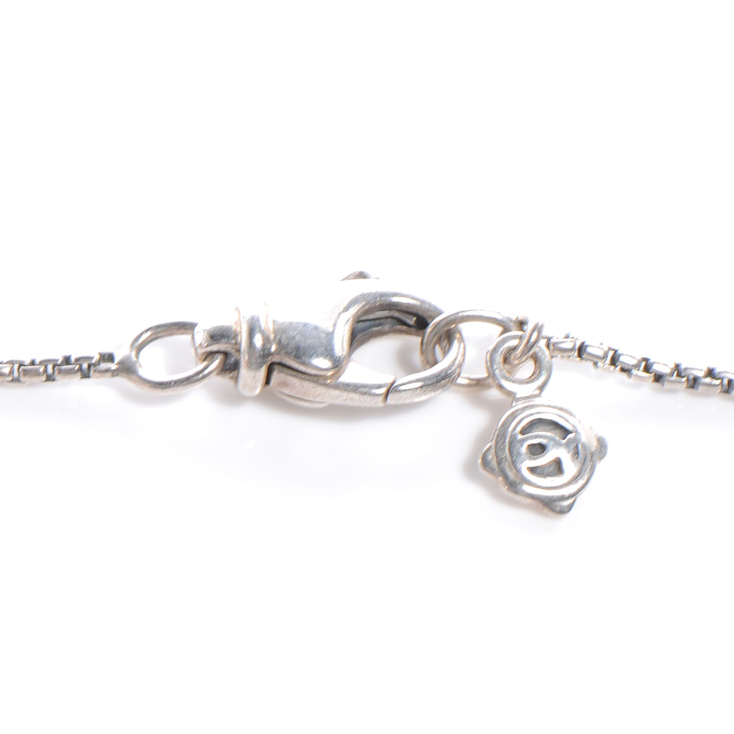 David Yurman Sterling Silver Infinity Rose Quartz Necklace 3 of 5