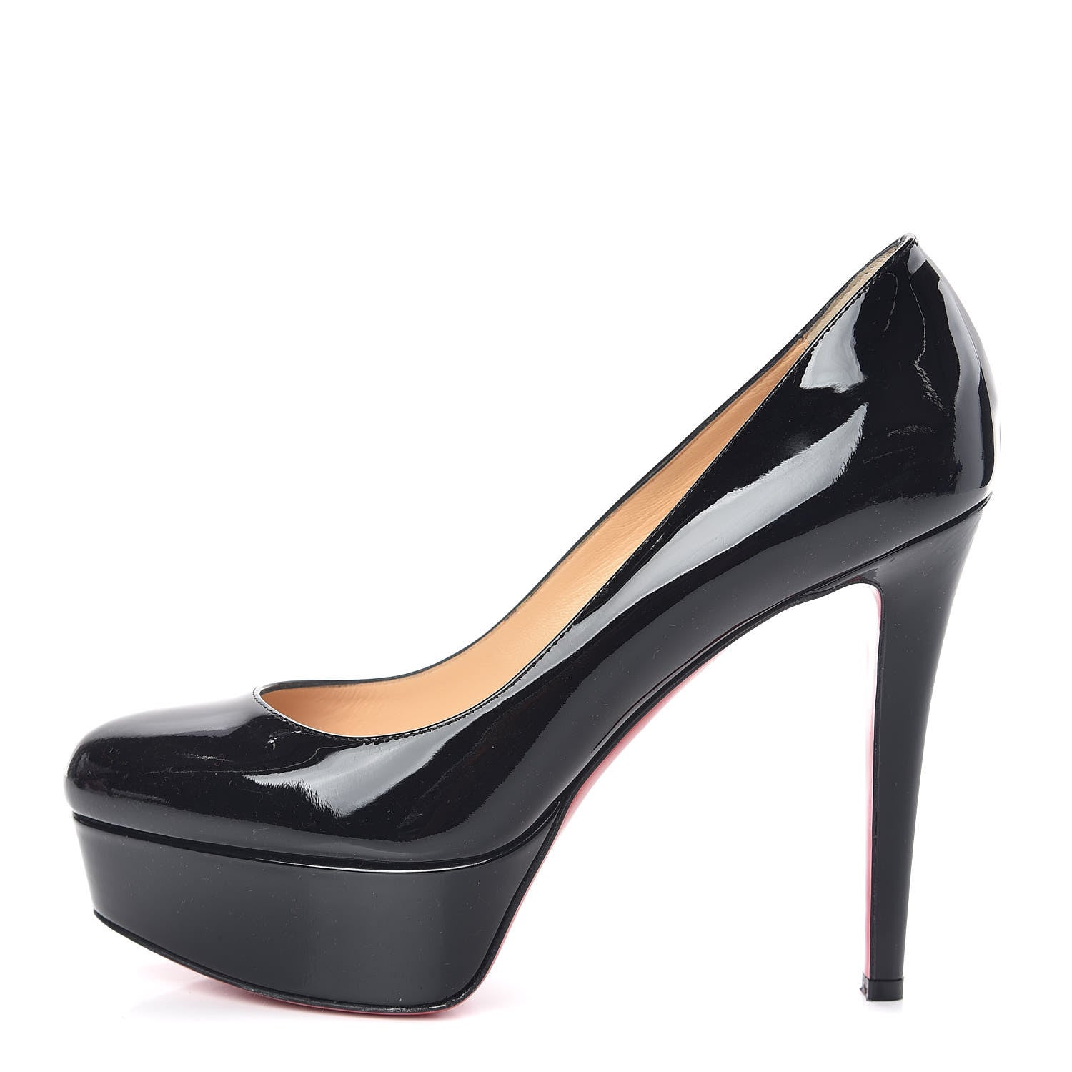 Christian Louboutin Patent Bianca 120 Pumps 37.5 Black 1 of 7