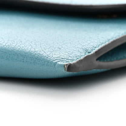 Christian Dior Goatskin Saddle Long Wallet With Chain Blue 12 of 16