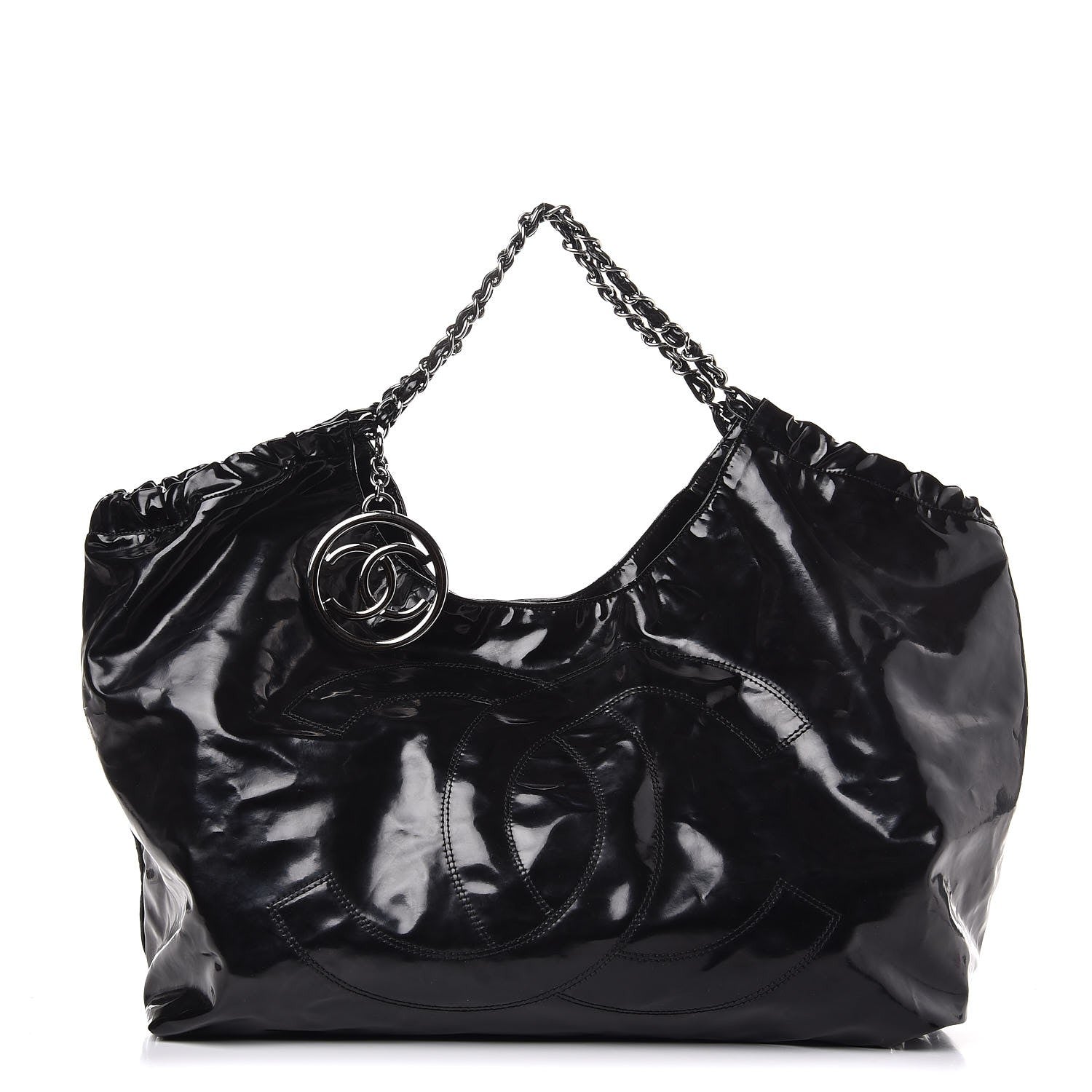 Chanel Vinyl XL Coco Cabas Black 1 of 8