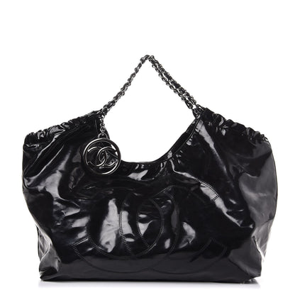 Chanel Vinyl XL Coco Cabas Black 1 of 8