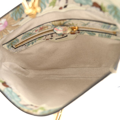 Gucci New Shangai Calfskin Tiger Savanah Small Jackie 1961 Hobo Chalky White Multicolor 5 of 11