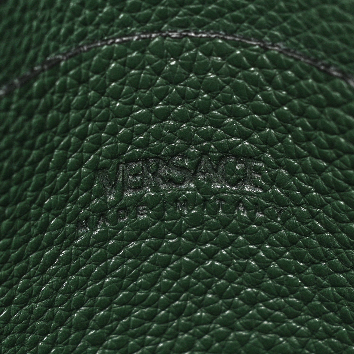Versace Grained Calfskin Small Medusa Messenger Bag Green 6 of 11