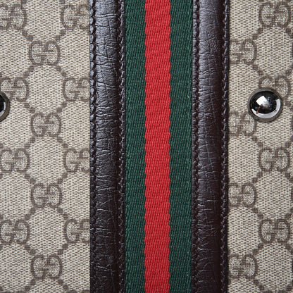 Gucci GG Plus Monogram Small Web Trolley Brown 35 of 41