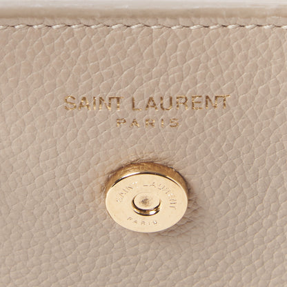 Saint Laurent Calfskin Baby Monogram Downtown Cabas Beige 8 of 9