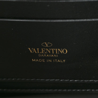 Valentino Garavani Grainy Calfskin Rockstud Alcove Clutch Black 6 of 8