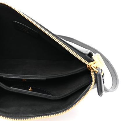 Salvatore Ferragamo Calfskin Trapezio Shoulder Bag Black 5 of 12