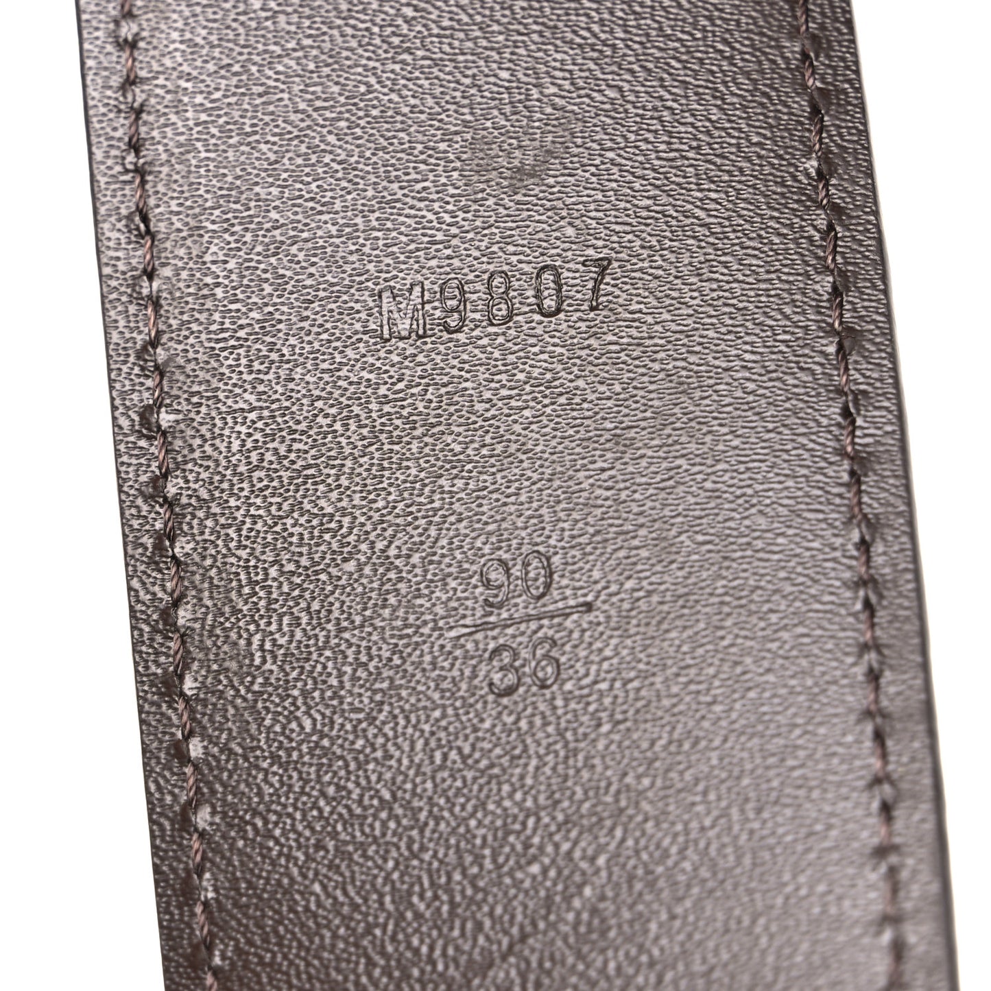 Damier Ebene 40mm LV Initiales Belt 90 36