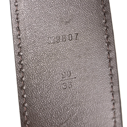 Louis Vuitton Damier Ebene 40mm LV Initiales Belt 90 36 6 of 6