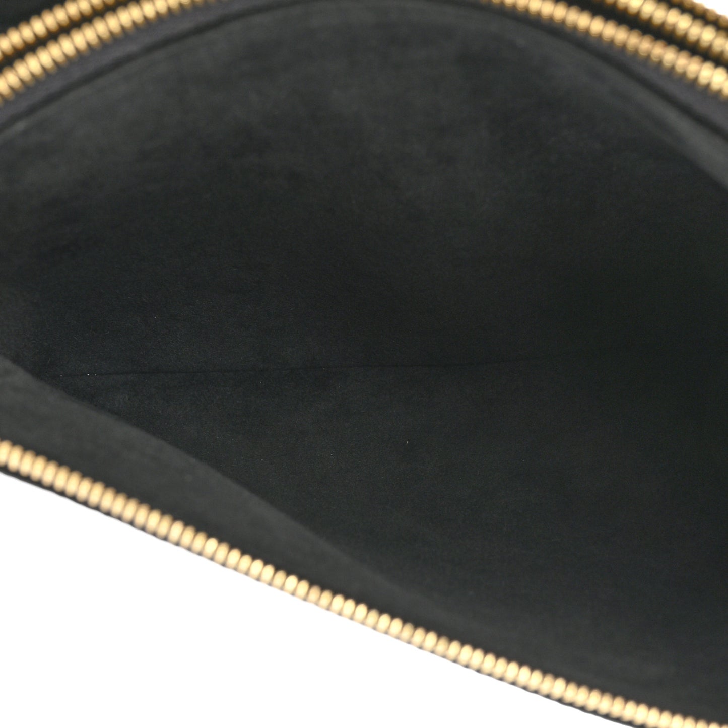 Empreinte Monogram Giant Double Zip Pochette Black Cream