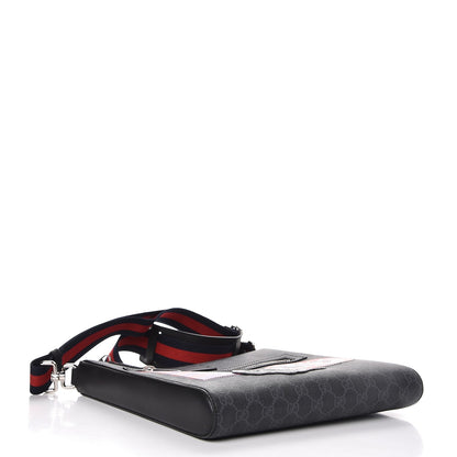 Gucci GG Supreme Monogram Night Courrier Flat Messenger Bag Black Multicolor 4 of 7