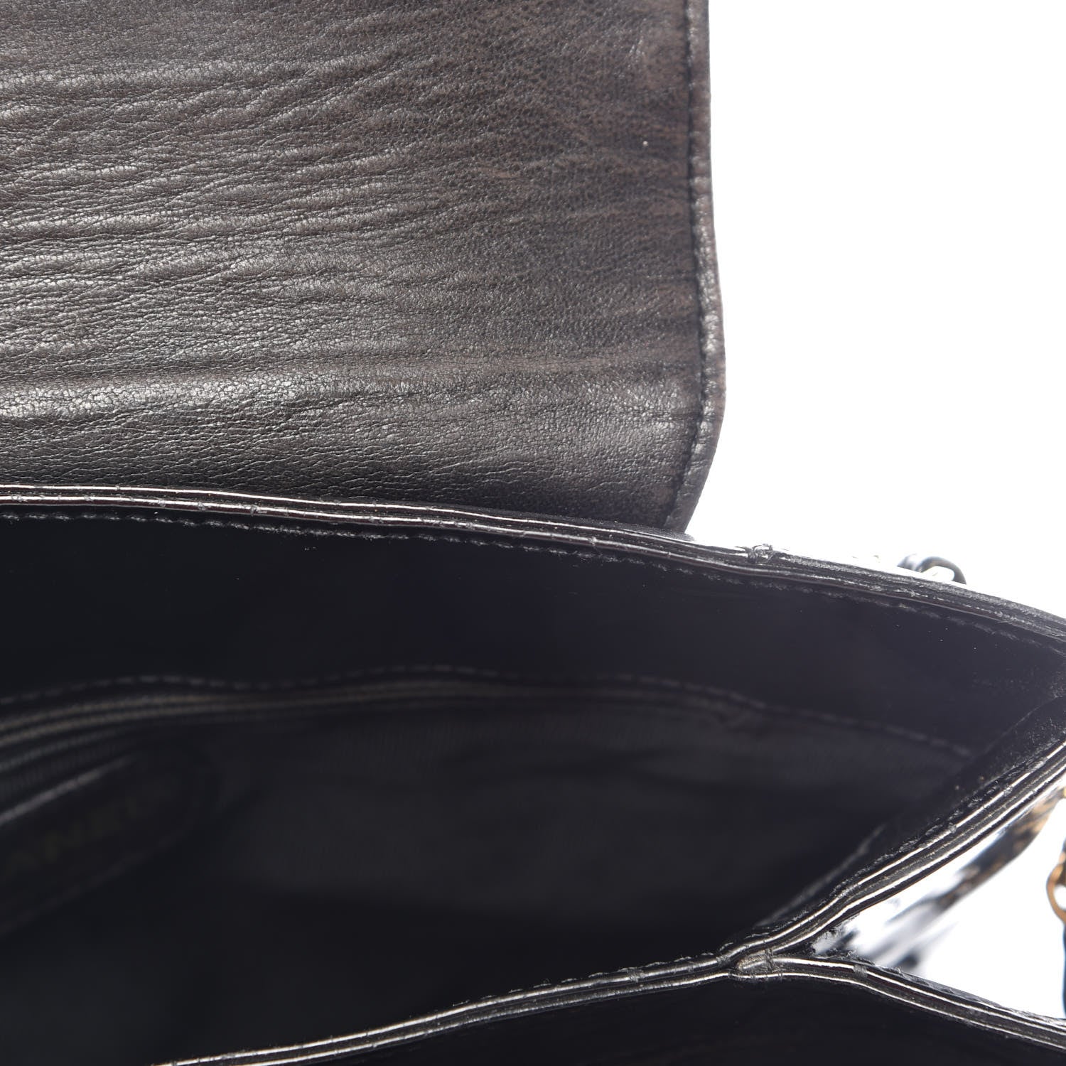 Chanel Patent Flap Shoulder Bag Black 11 of 21